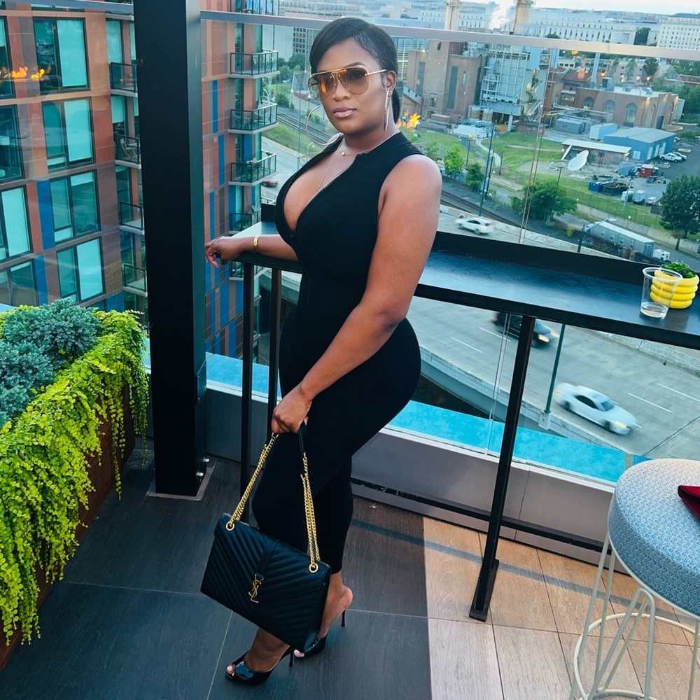Stretch Black Jumpsuit